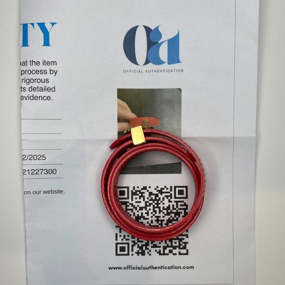 Louis Vuitton Pink Vernis Leather Box It Triple Wrap Bracelet - Preowned - Picture 9 of 9